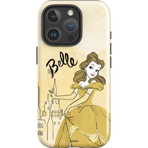 Disney Princess Belle Art iPhone 16 Pro Magsafe Impact Case